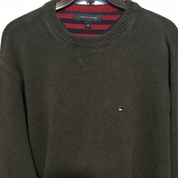 green tommy hilfiger jumper